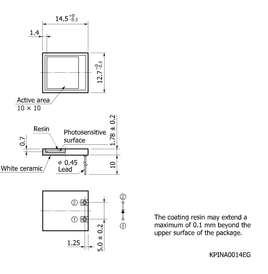 硅PIN光电二极管S3590-08(图2) 硅PIN光电二极管S3590-08(图2)
