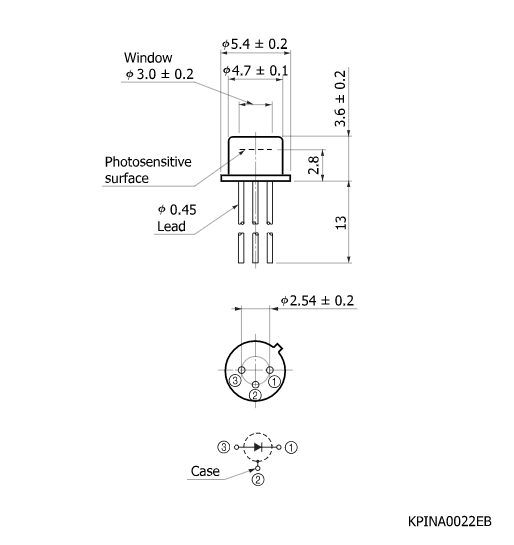 硅PIN光电二极管S5821-02(图2) 硅PIN光电二极管S5821-02(图2)